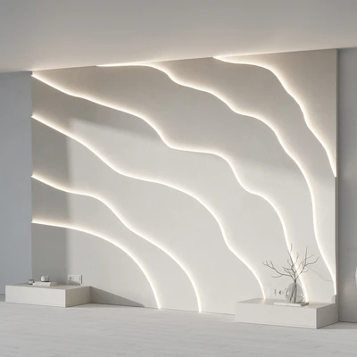 Modern Headboard with light — Ver 3
