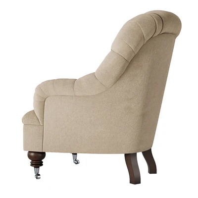 Classic Quilted Armchair on wheels — Вид 4