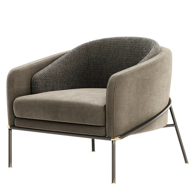 Fil Noir armchair by Minotti — Вид 2