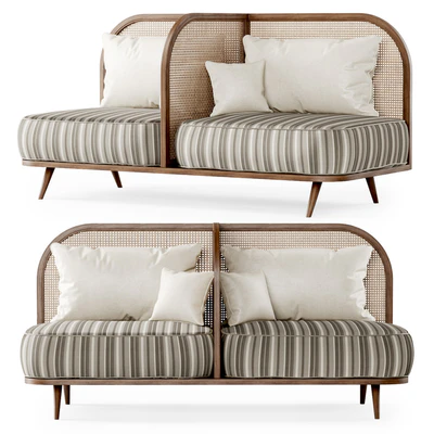 Two-seater restaurant sofa TS2 / Двухместный диван — Вид 1