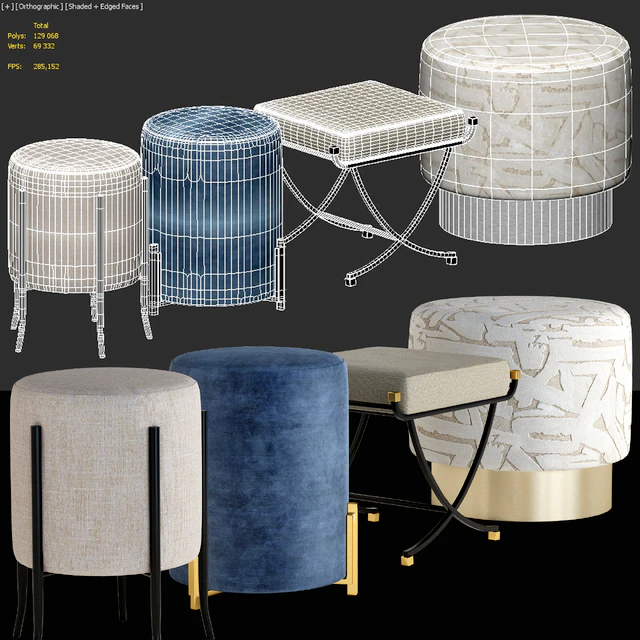 Arteriors Ottomans Set — Descargar