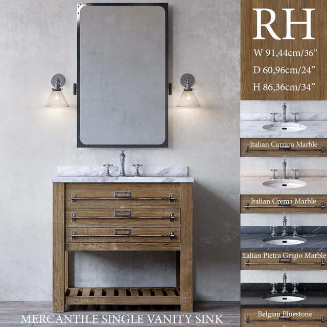 MERCANTILE SINGLE VANITY SINK — Descargar