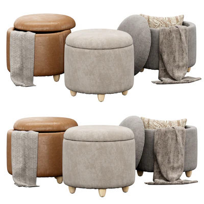 Louise Storage Ottoman set — Вид 2