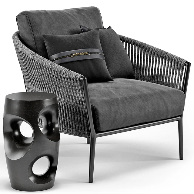 Catalina Outdoor Lounge Chair, Oly Studio Cosmo Side End Table — Descargar