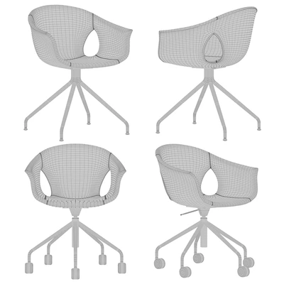 Poltrona Frau-office chair set 2 — Ver 2