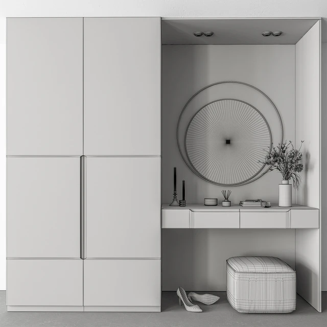 Hallway 63 - Black and Wood Entrance — Скачать
