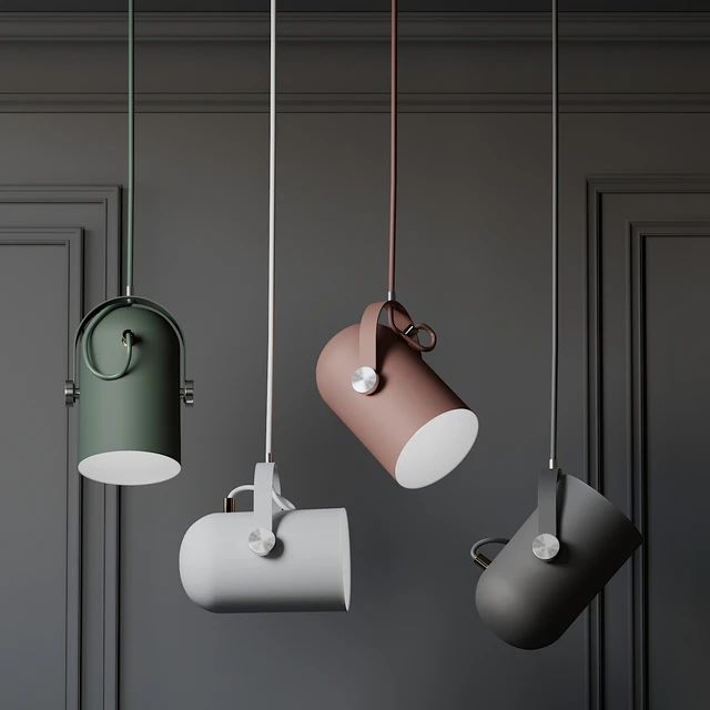 Warmly - Modern Nordic Angled Drop Lights - 7 Colors — Скачать