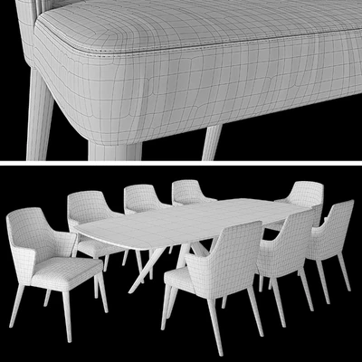 Compar chair Jolly and table Esse — Ver 2