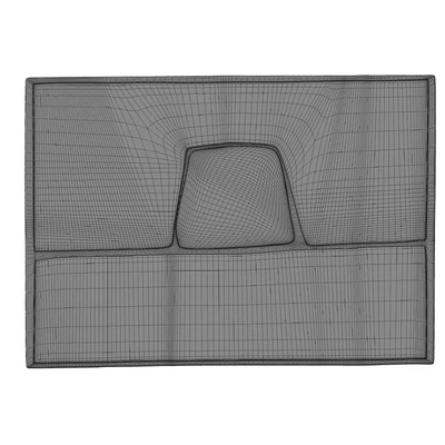 CC-Tapis Cut Out Monocromo Linen Rug — Ver 2