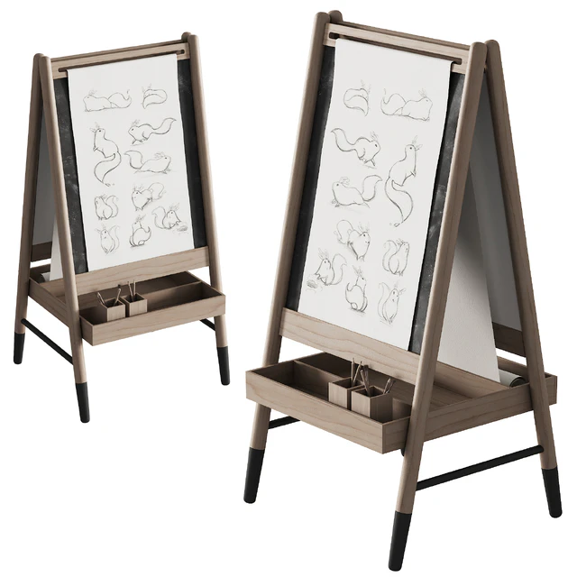 390 CB2 Wooden Kids Art Easel by Crate&kids 01 — Скачать
