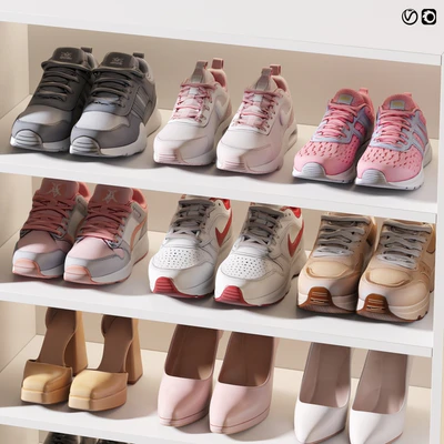 Shoe shelf | set 1 — Ver 3