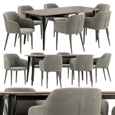 Cecilia dining chair and Sevilla table — Ver 1