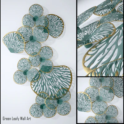 Green Leafy Wall Art — Вид 2