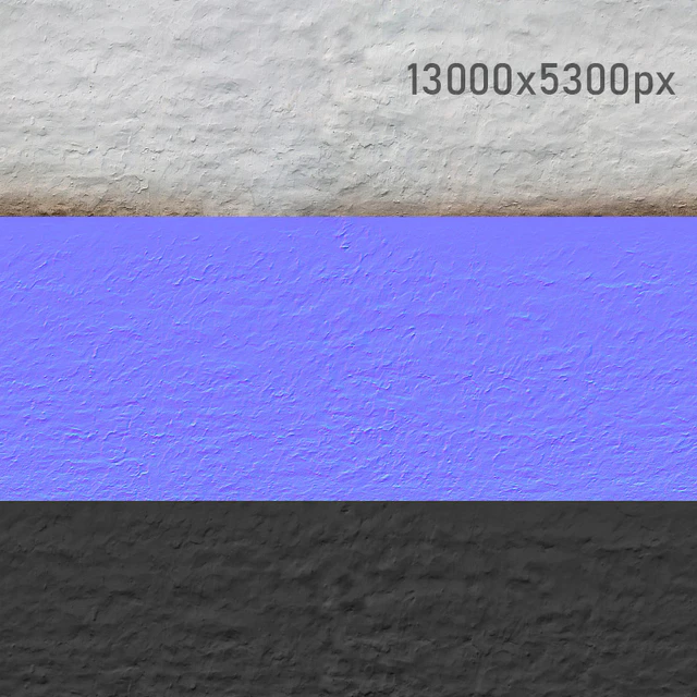 Wall texture with white aged plaster. PBR — Descargar