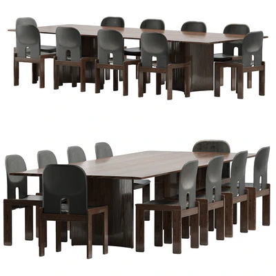 Crevasse table & Tobia Scarpa Chair — Вид 3