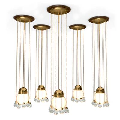 Woka Josef Hoffmann &amp; Wiener Werkstaette 1905 Lamp — Ver 2