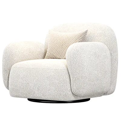 Giddings Swivel Chair Knoll Camel By Highfashionhome — Ver 4