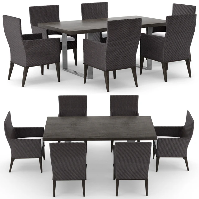 Cadence arm chair and dining table — Descargar
