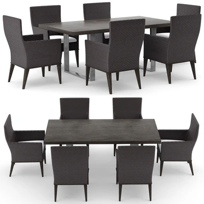 Cadence arm chair and dining table — Ver 1