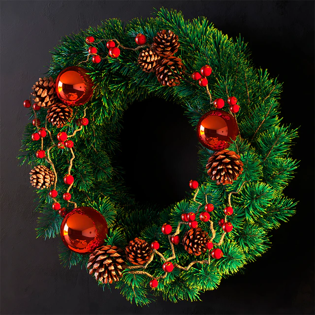 Christmas wreath — Скачать