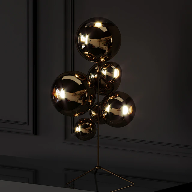 Mirror Ball Gold Stand Chandelier by Tom Dixon — Descargar