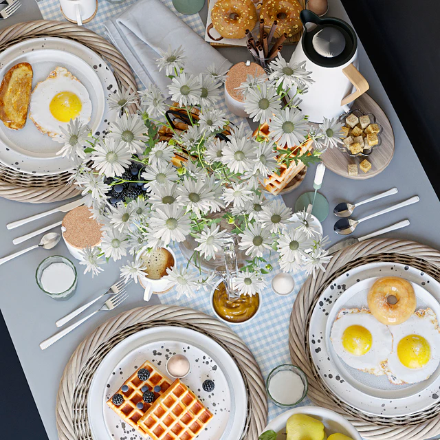 Table setting 36. Breakfast - 3 — Descargar