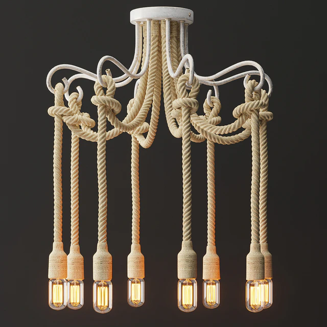 Chandelier Loft Rope Light White 8 — Descargar