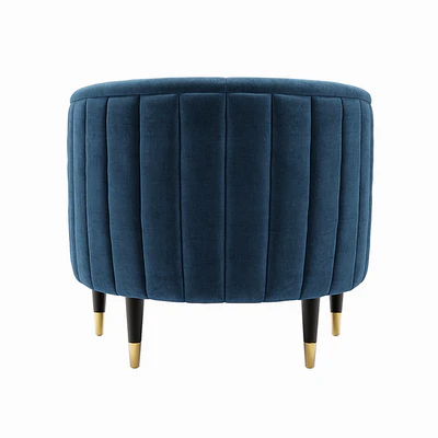 Fluted Juno Velvet Occasional Chair — Ver 2