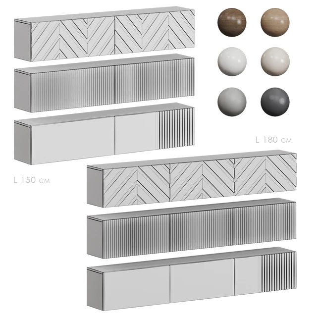 Hanging TV stand Puzzlemebel — Descargar