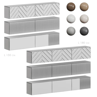 Hanging TV stand Puzzlemebel — Ver 2