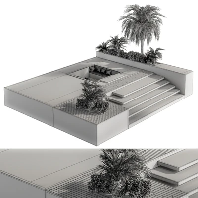 Backyard and Landscape Furniture with Pool 02 — Вид 2
