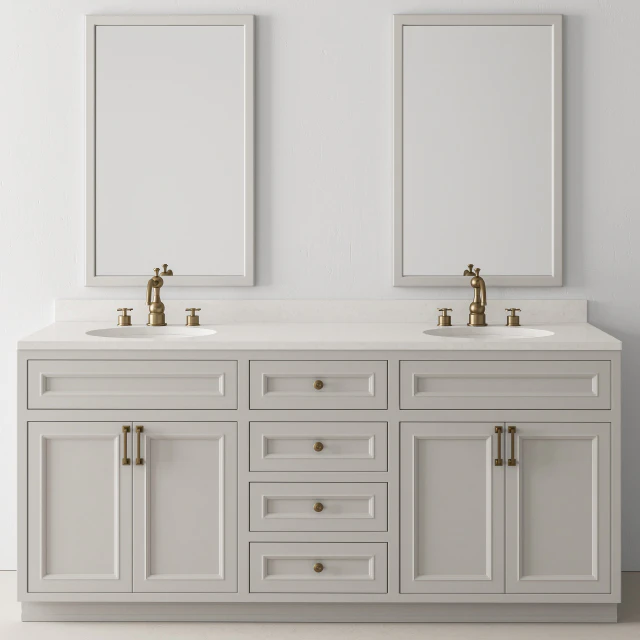 Bathroom Set Wood and Marble - Set 24 — Скачать