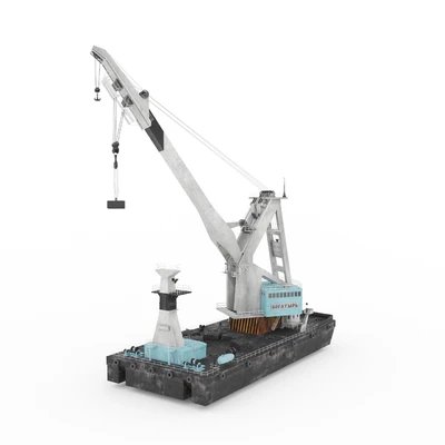 Floating crane Bogatyr — Ver 3