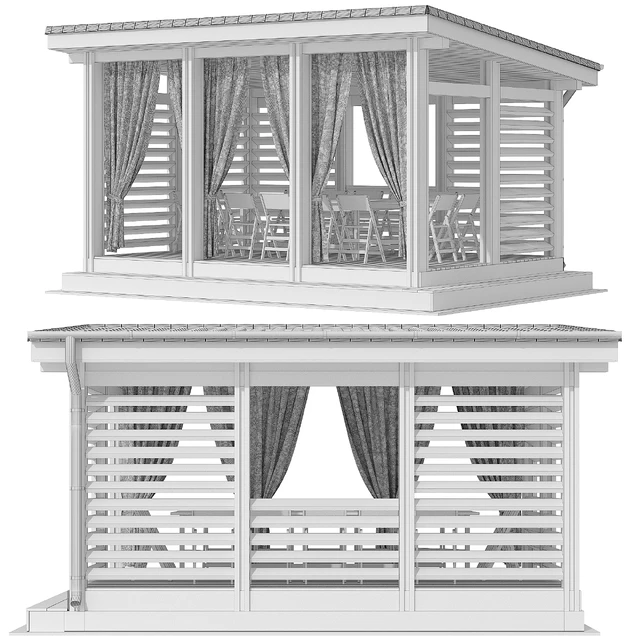 Arbor terrace veranda gazebo canopy — Descargar
