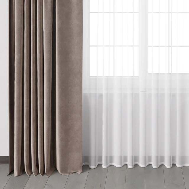 Curtains with metal curtain rod 12 — Скачать