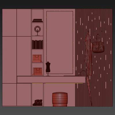 Wardrobe in the hallway — Ver 2