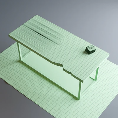 Wood Slab Table — Ver 2