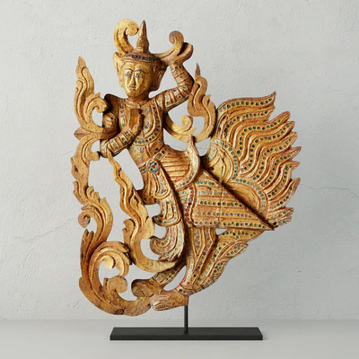 Burmese Carved Angel Fragment — Descargar