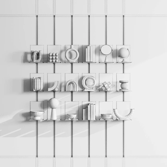 Metal Shelves Decorative With Book - metal Rack — Скачать