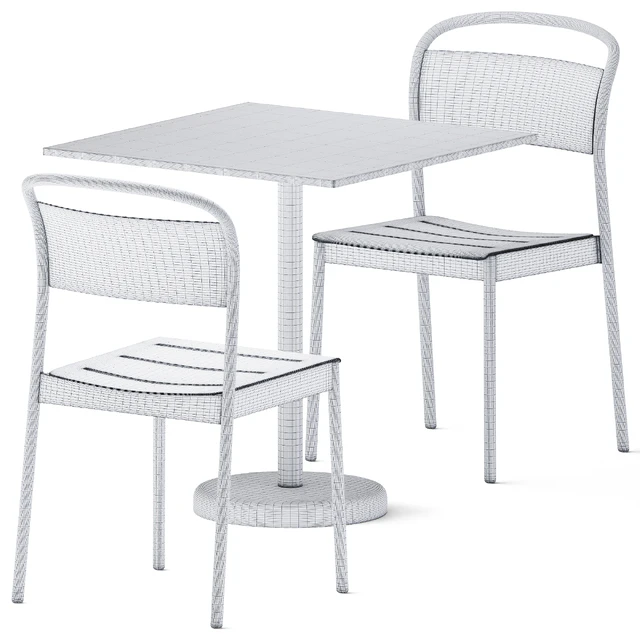 Square Linear Steel Table by Muuto — Descargar