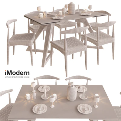 Table and chairs Story and Osborn IModern — Ver 2