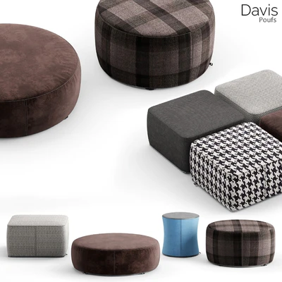 Minotti Davis Poufs — Вид 1