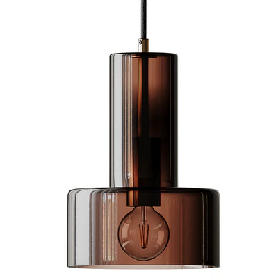 Hubsch Glass Pendant Lamp in Brown — Ver 2
