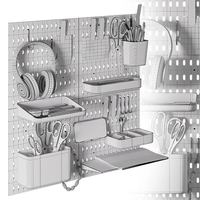 Wall stationery organizer — Ver 3