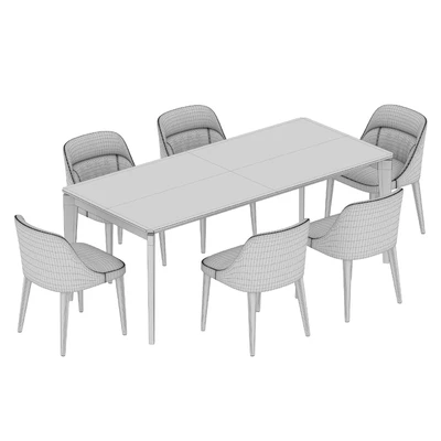 Angel Cerda Nogal Radice Dining set — Ver 2
