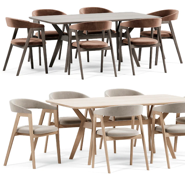 Trevor Chair, Vebstr Table By Divanru — Скачать