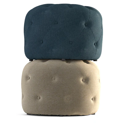 Hampton Small Round Pouf — Ver 3