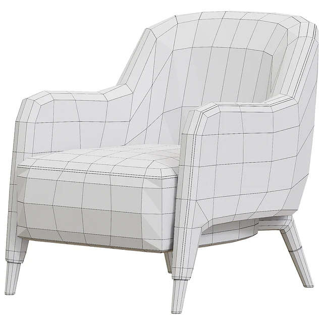 Armchair in Linen Molteni — Скачать