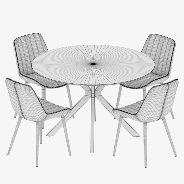 Ralf table Anant chair Dining set — Скачать
