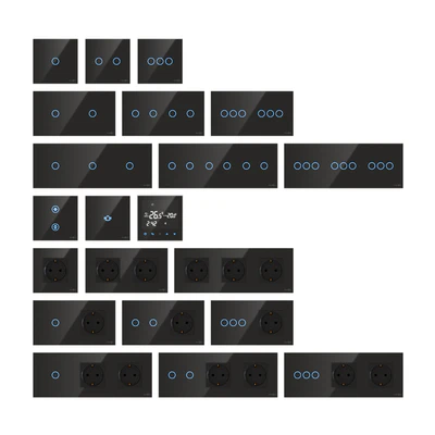 TouchMe electric sockets and switches - Black — Вид 1